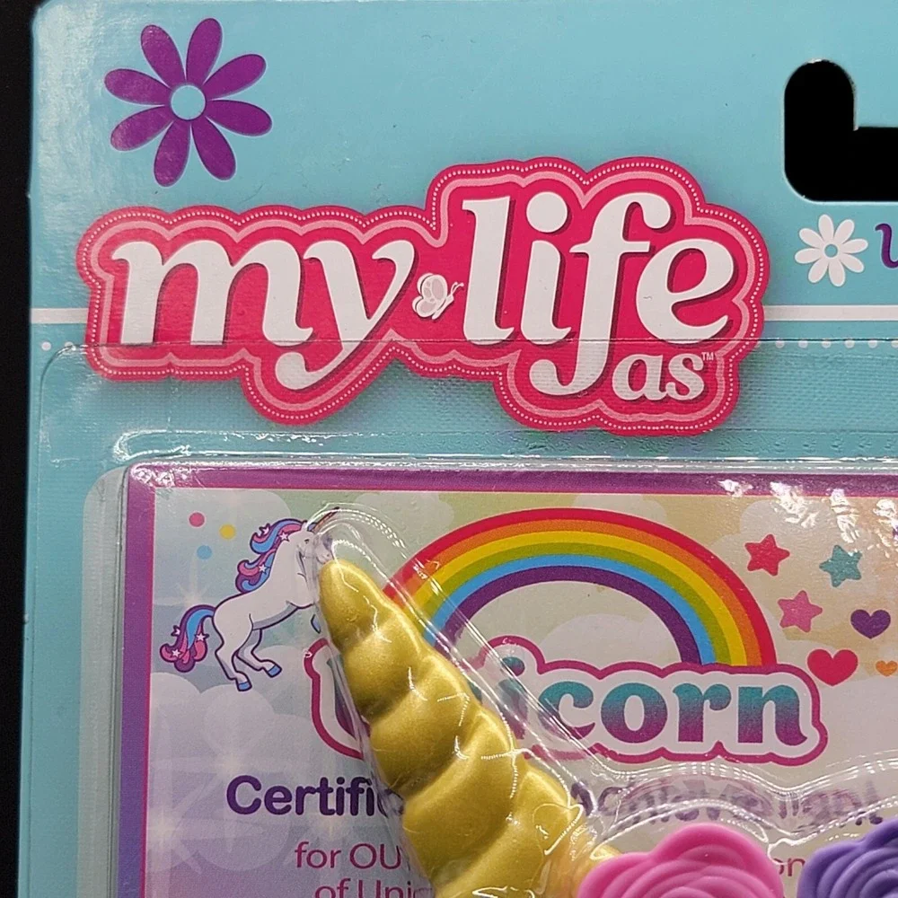 My Life As Unicorn Trainer 10 pc Play Set for 18 In Dolls Headband Treats Wand